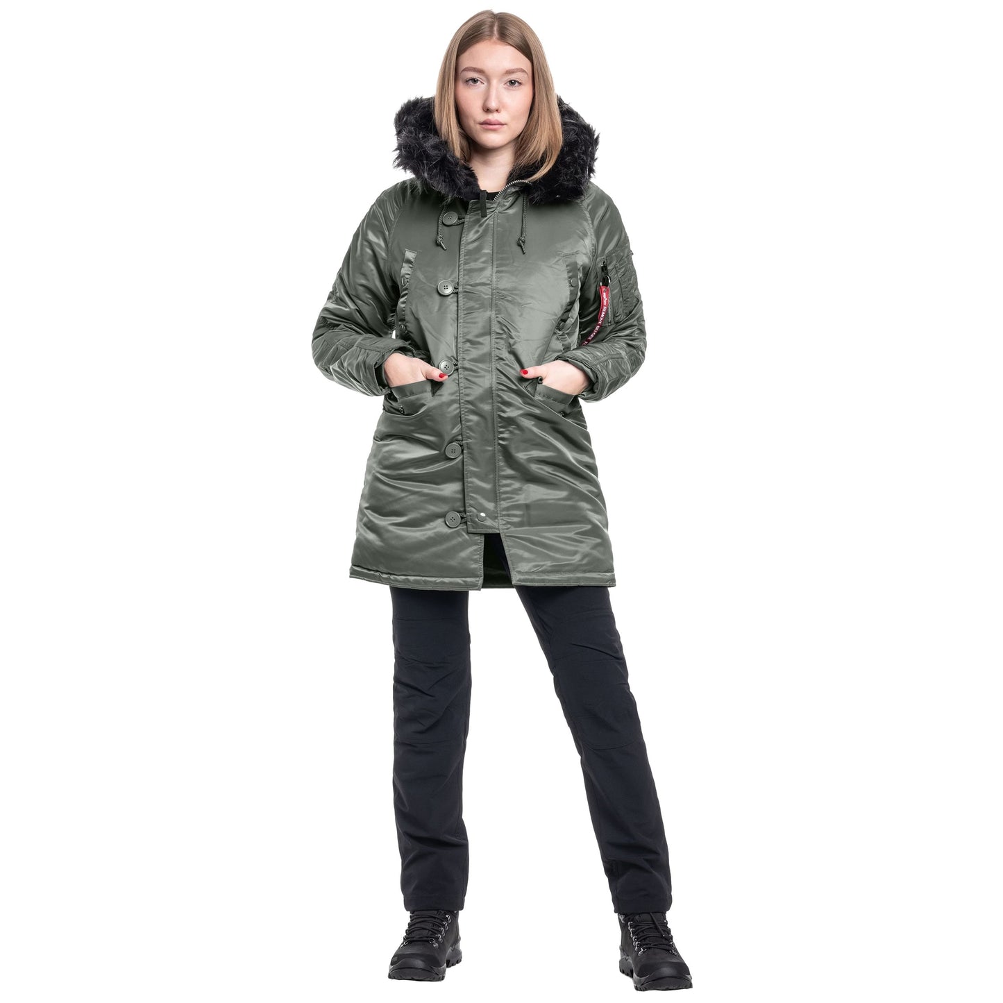 Kurtka damska Alpha Industries N3B VF 59 - Vintage Green/Black