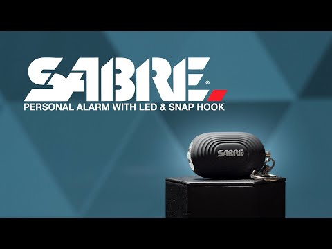 Alarm osobisty Sabre Red LED Light Snap Hook - Black