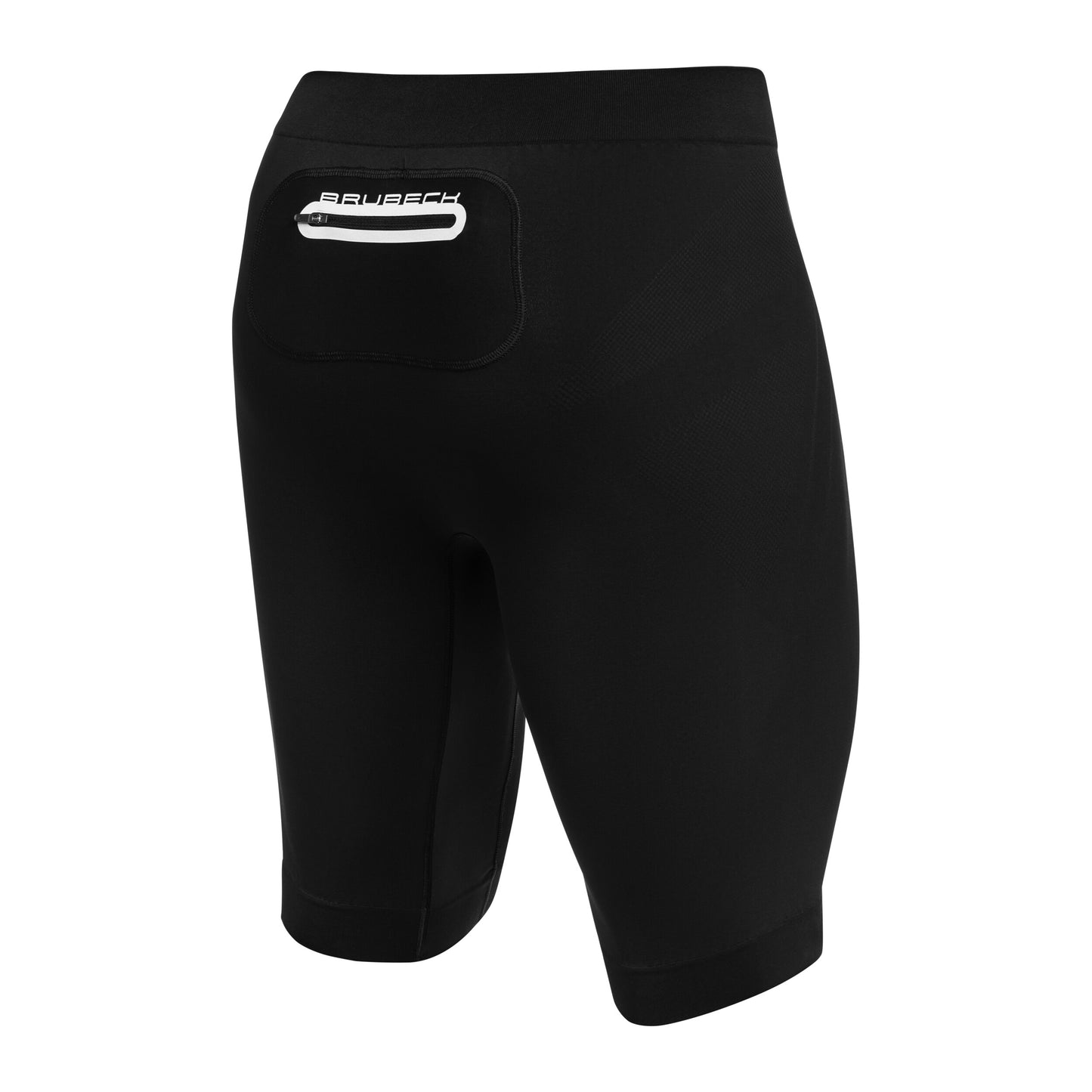 Szorty termoaktywne Brubeck Running Force - Czarne