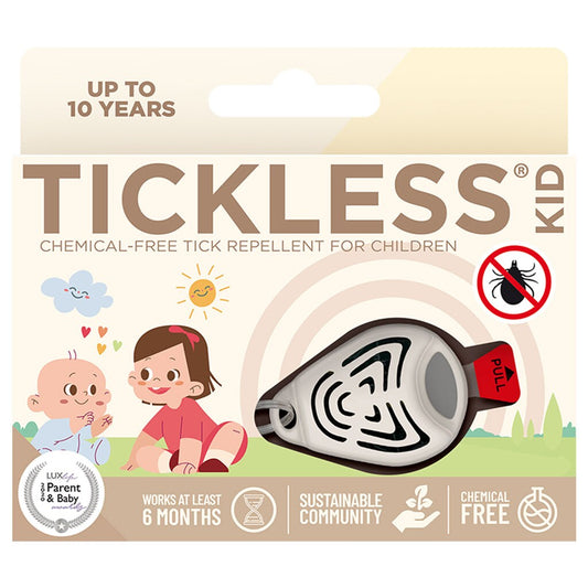 Ultradźwiękowa ochrona przed kleszczami TickLess Kid - dla dzieci - Beige