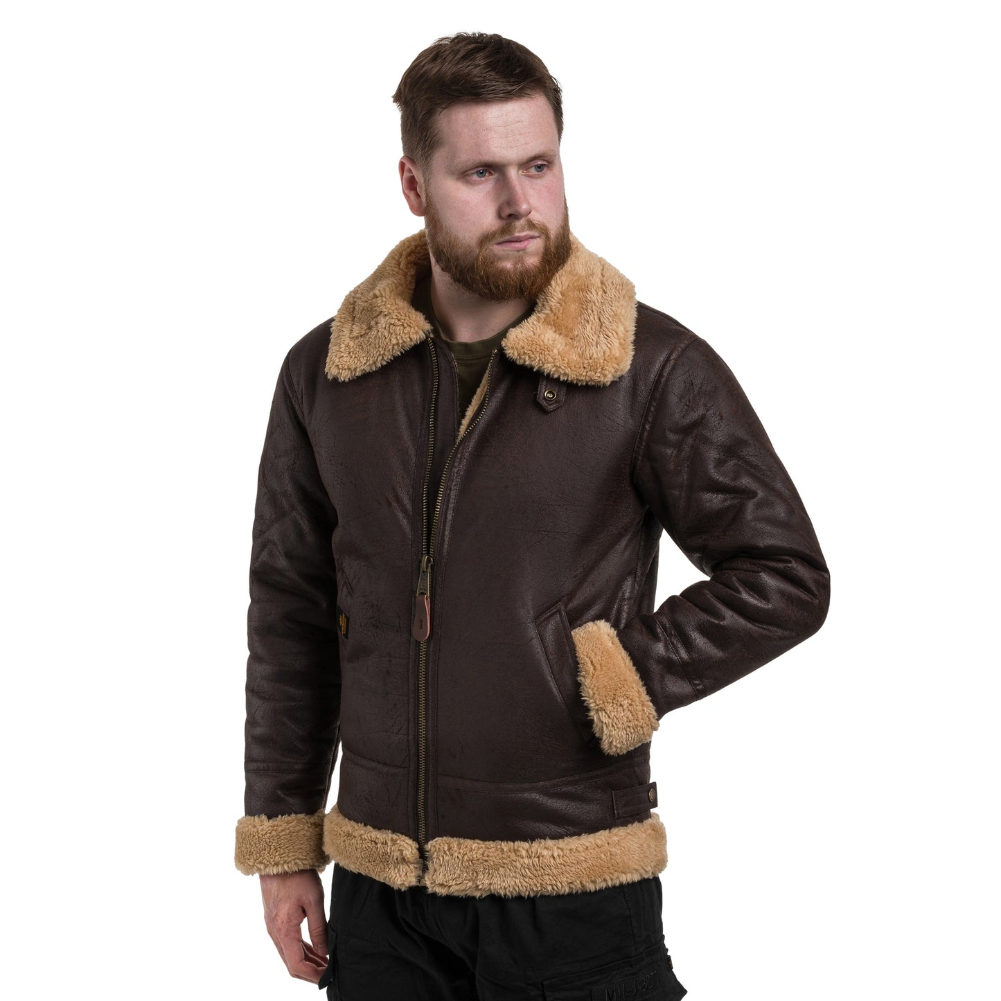 Kurtka Alpha Industires B3 FL - Vintage Brown