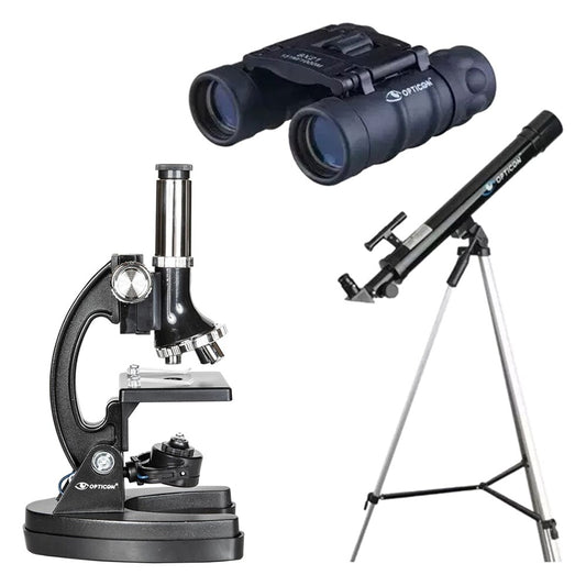 Zestaw edukacyjny Opticon ScienceMaster SE 2.0 - teleskop + mikroskop + lornetka + akcesoria