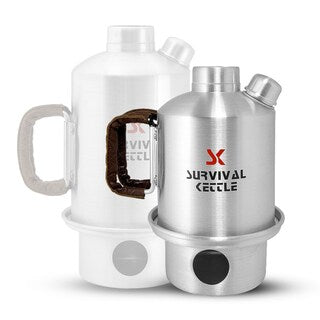 Czajnik turystyczny Survival Kettle Silver Half - 0,6l