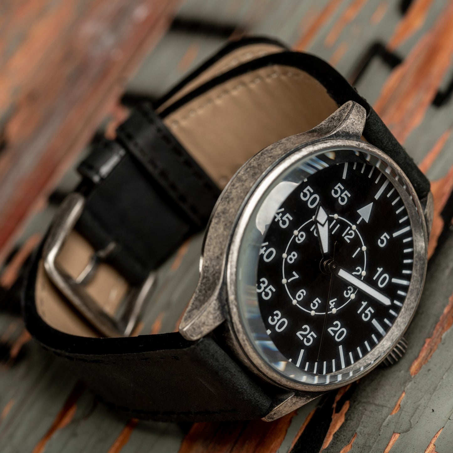 Zegarek Mil-Tec Army Retro Pilot Quartz Watch - Black