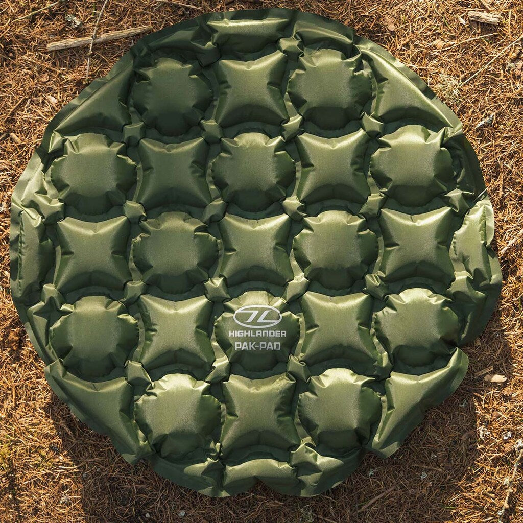 Mata do siedzenia dmuchana Highlander Outdoor Pak-Pad - Olive