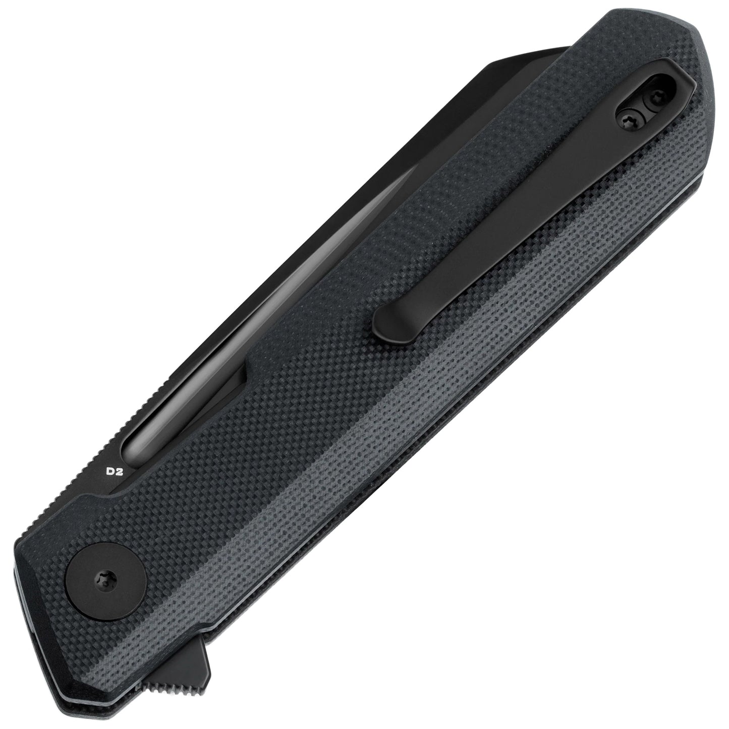 Nóż składany Bestechman Dundee Sheepfoot - Black/Black Blade