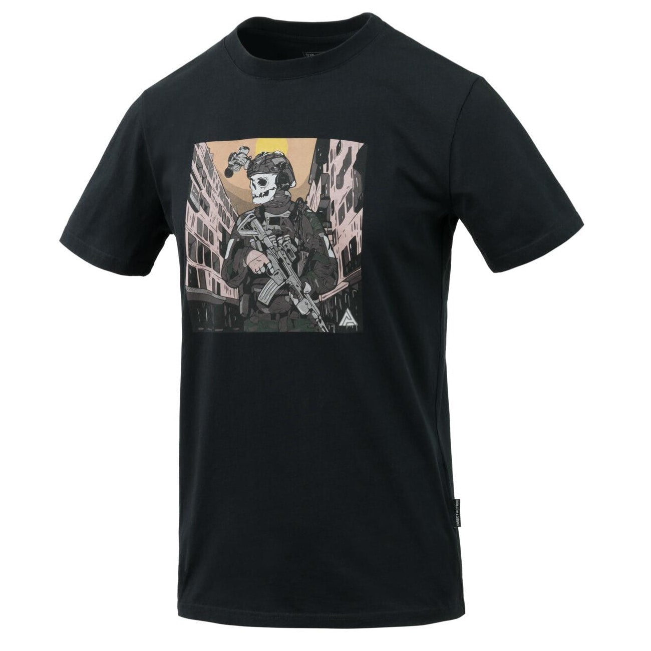 Koszulka T-shirt Direct Action Skeleton - Black