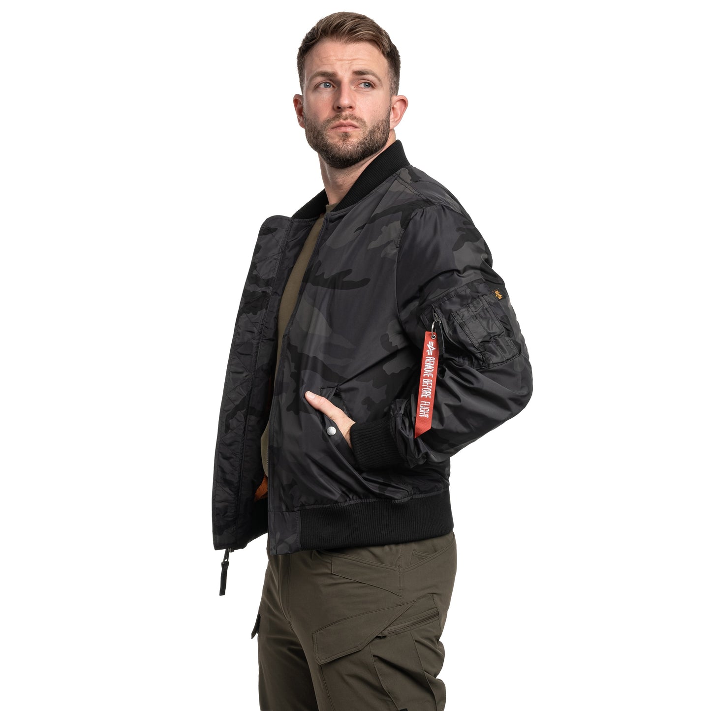 Kurtka Alpha Industries MA-1 TT Two Tone - Black Camo
