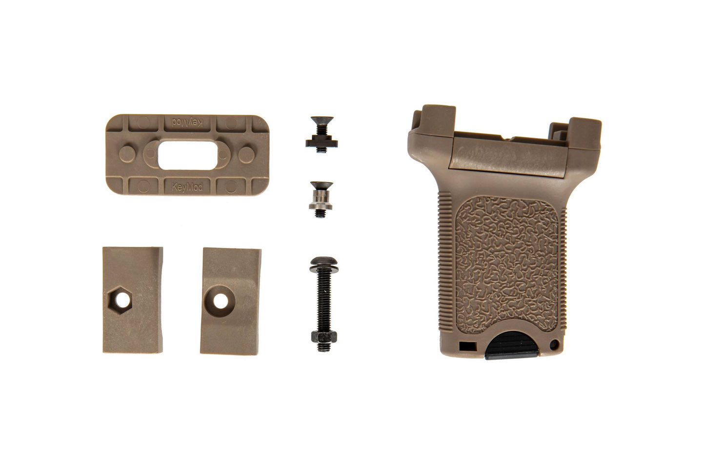 Pionowy chwyt przedni JJ RIS/KeyMod/M-LOK - Tan
