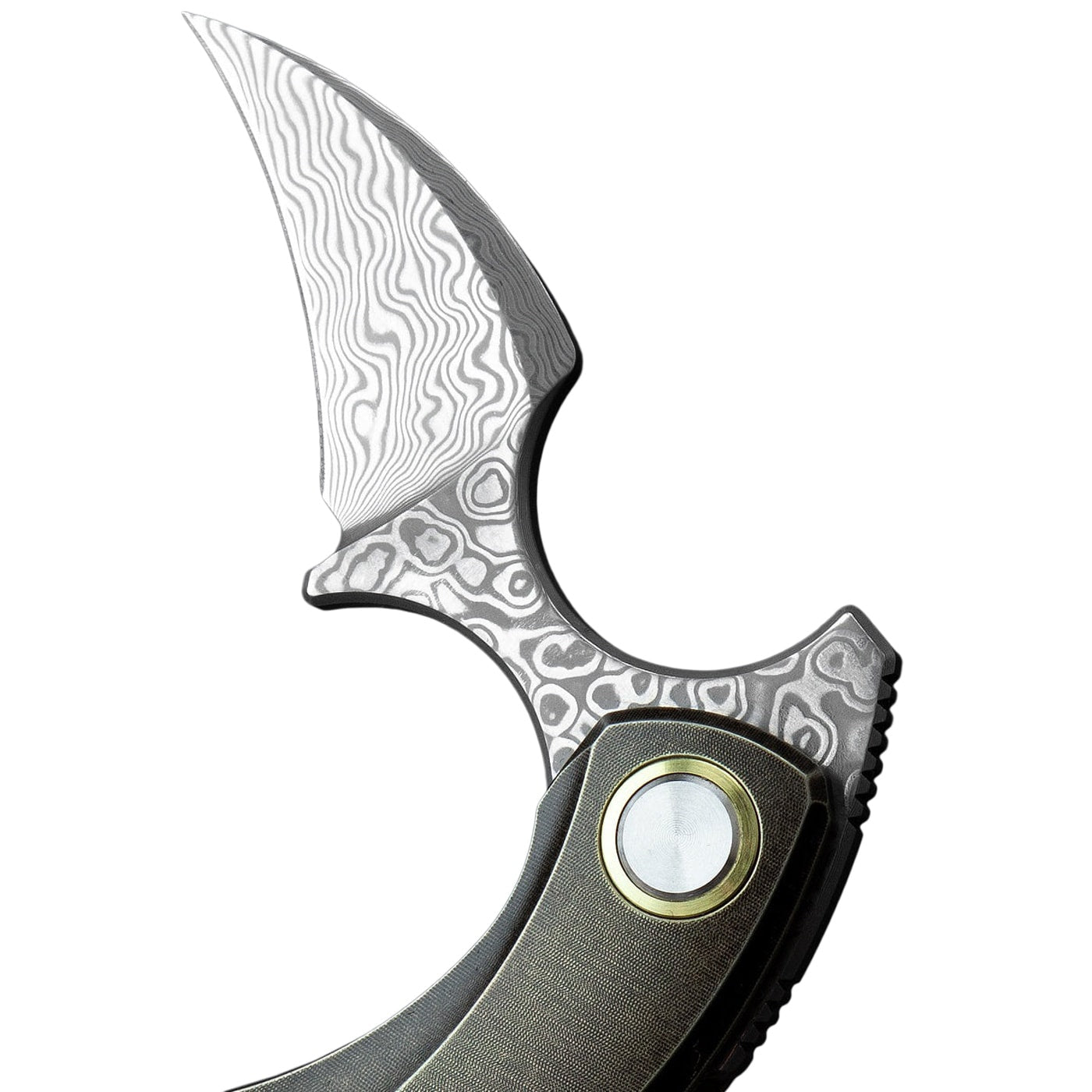 Nóż składany Bestech Knives Strelit - Damascus/Bronze Titanium