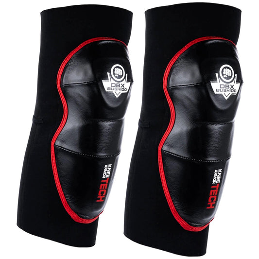 Ochraniacze na kolana DBX Bushido Combat DBX-KG - Czarno/Czerwone