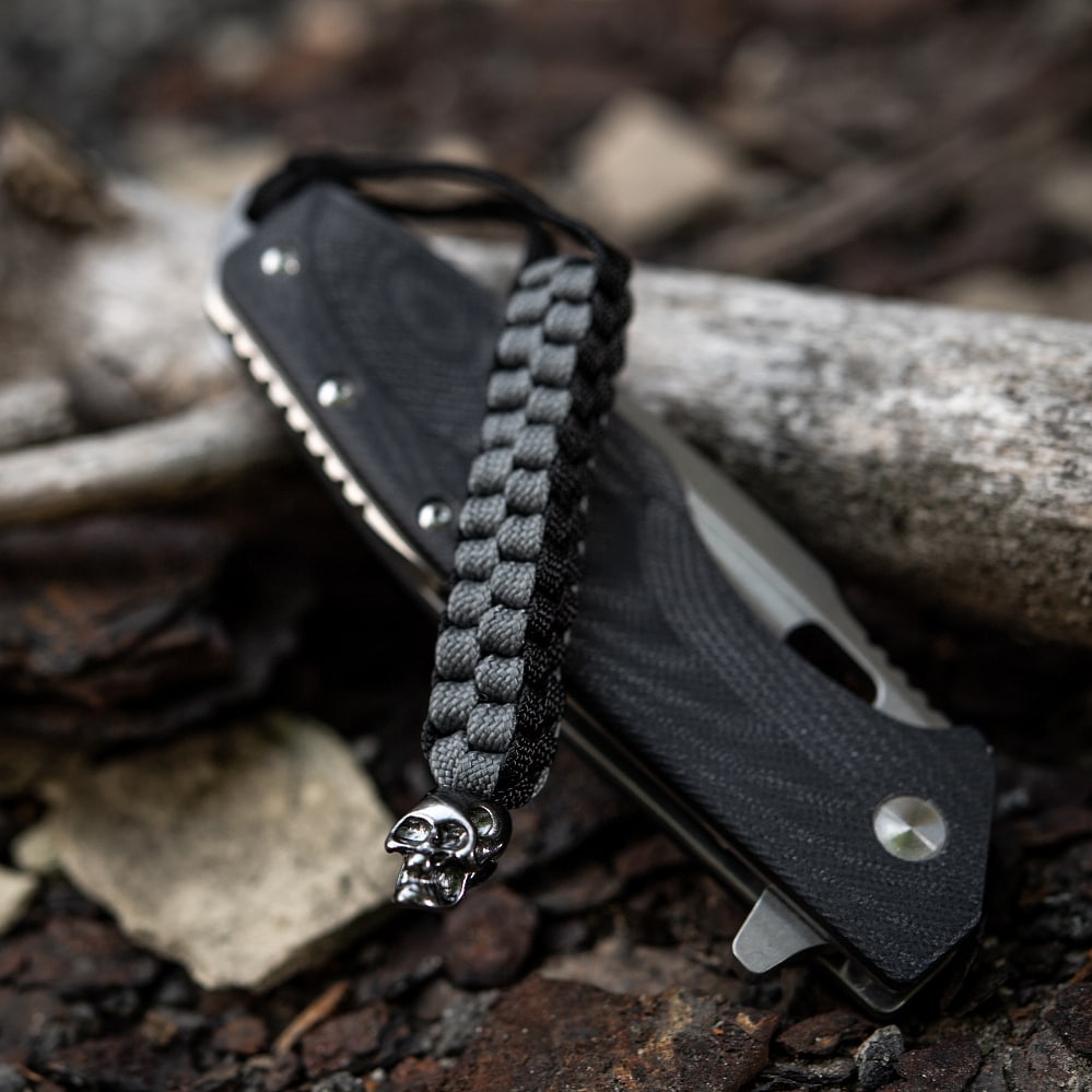 Brelok M-Tac Cuboid Skull - Black/Grey