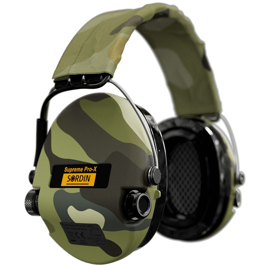 Ochronniki słuchu aktywne Sordin Supreme Pro-X LED - Camo