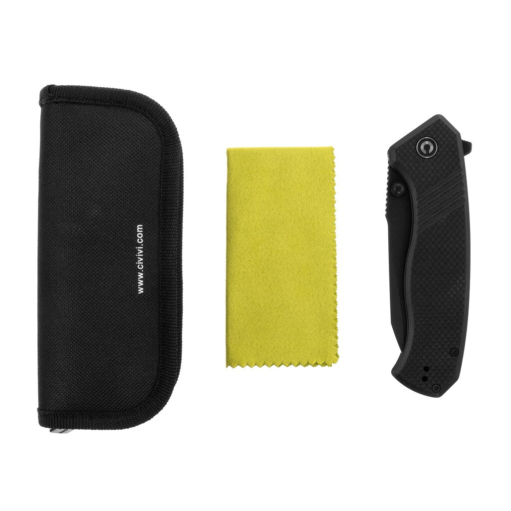 Nóż Civivi Placoid Black Stonewashed/Black Coarse G10