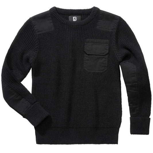 Sweter dziecięcy Brandit BW Pullover - Black