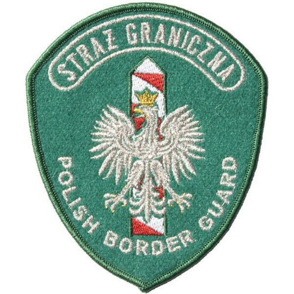Emblemat naramienny Straży granicznej "Polish Border Guard" - Wyjściowy Zielony