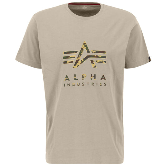 Koszulka Alpha Industries Camo Puff Print - Vintage Sand