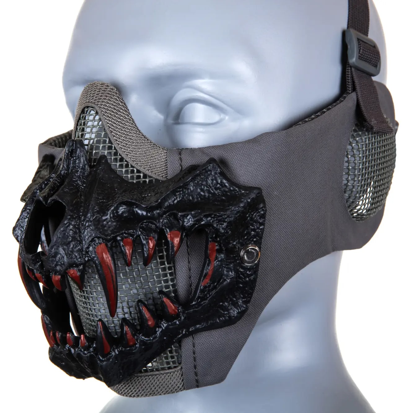 Maska ochronna typu Stalker Wosport EVO Plus Fangs Ear Protection - Grey