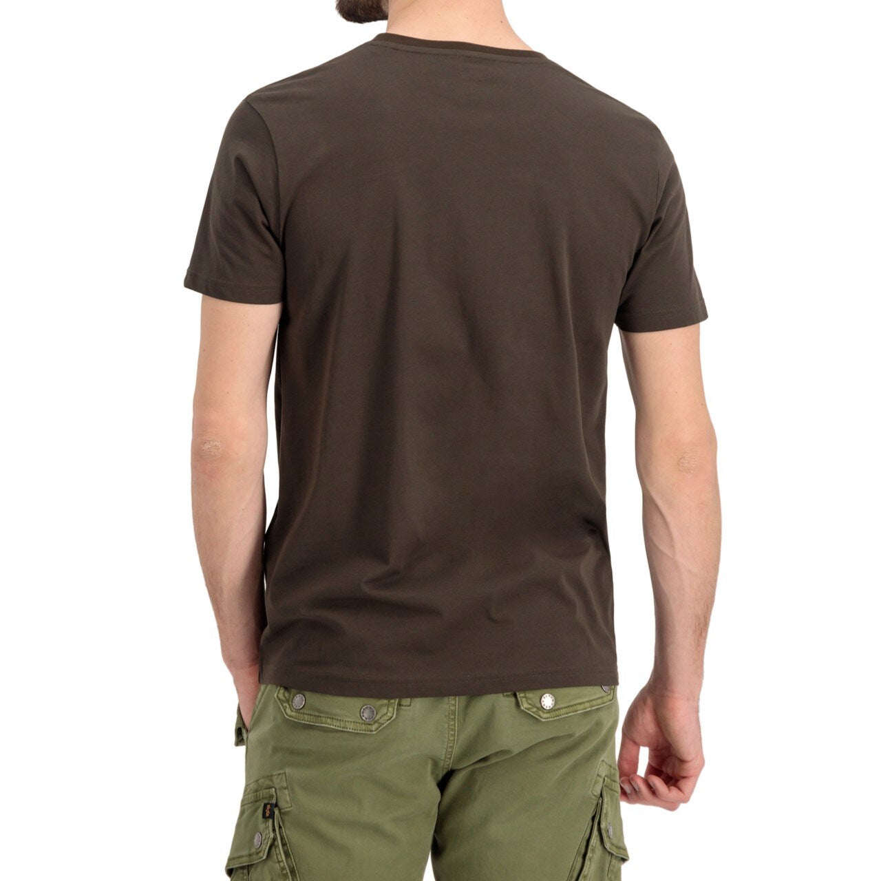 Koszulka T-shirt Alpha Industries Basic - Black/Olive
