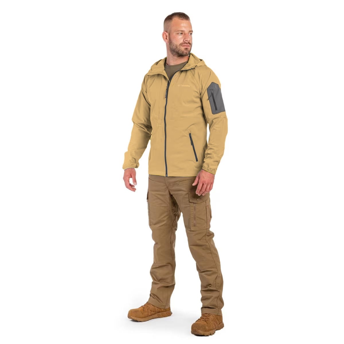 Kurtka Columbia Tall Heights Hooded Softshell - Light Camel