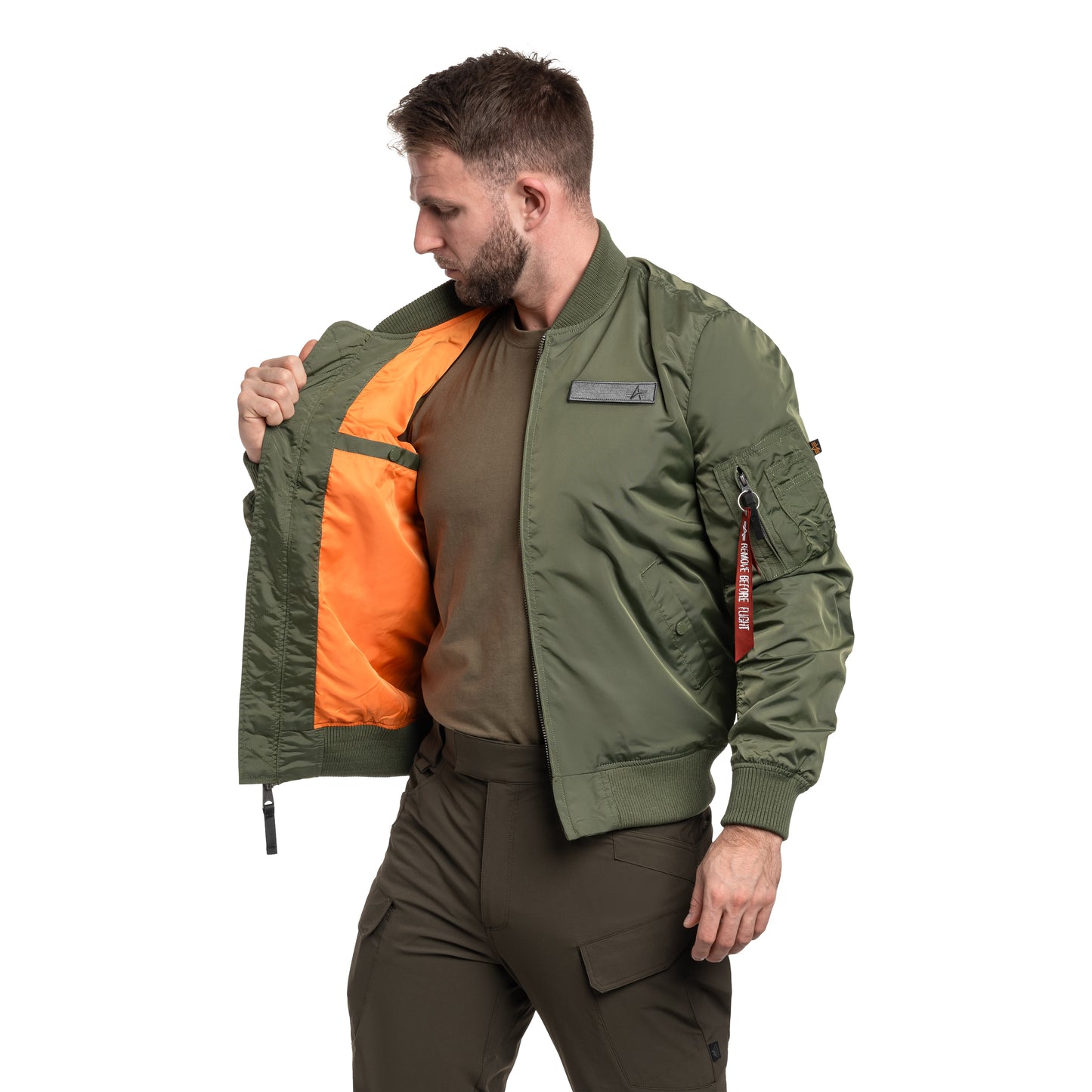 Kurtka Alpha Industries MA-1 TT Flying Tigers - Sage Green