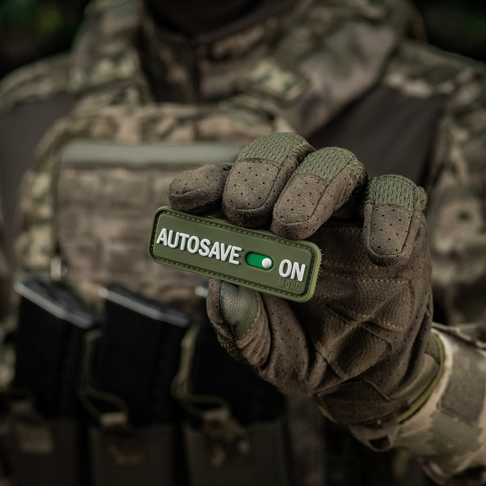 Naszywka M-Tac AUTOSAVE ON PVC - Olive