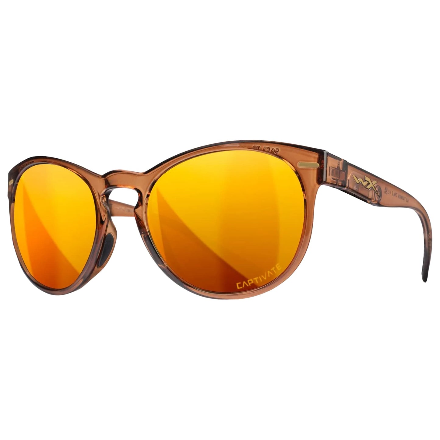 Okulary damskie Wiley X Covert - Captivate Polarized Bronze Mirror/Crystal Rootbeer
