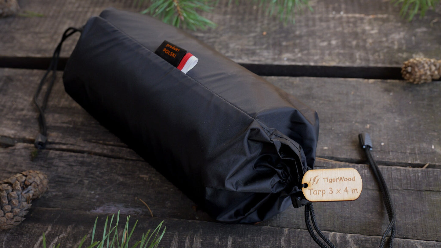 Płachta biwakowa TigerWood Tarp T2 3 x 4 m - Black