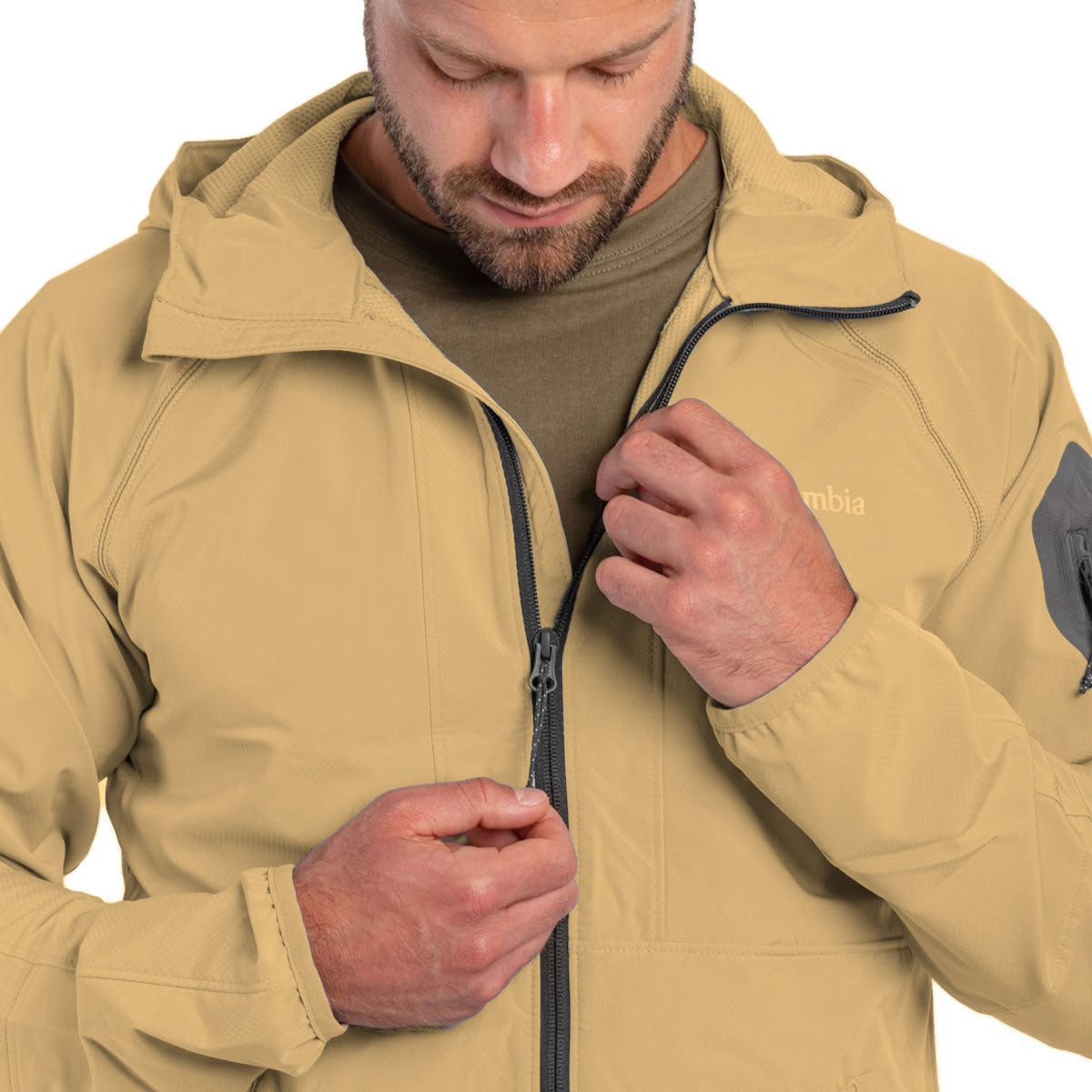 Kurtka Columbia Tall Heights Hooded Softshell - Light Camel