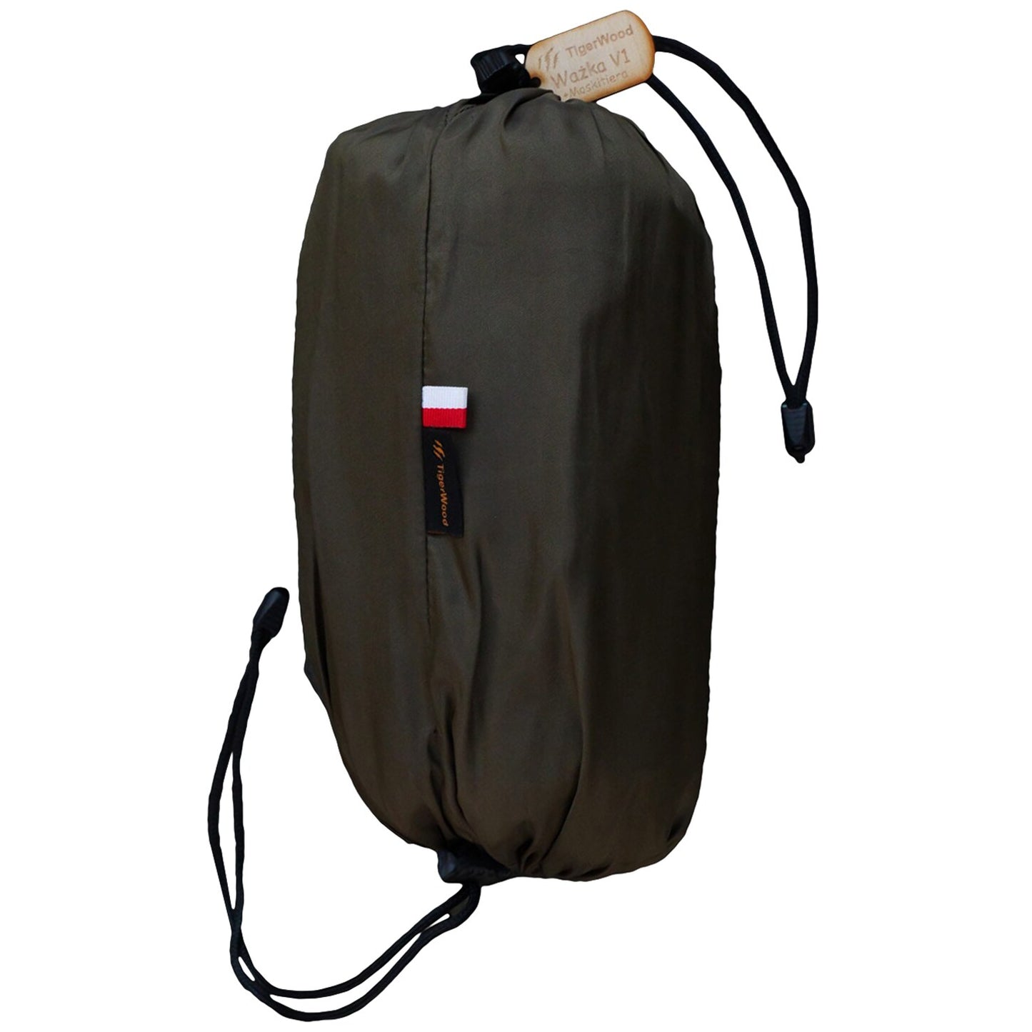Hamak TigerWood Ważka V1 Double Zip z moskitierą - Khaki
