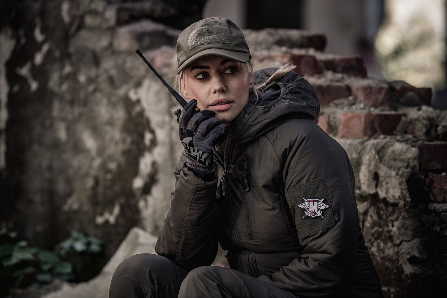 Kurtka damska Helikon Wolfhound Hoodie - Taiga Green