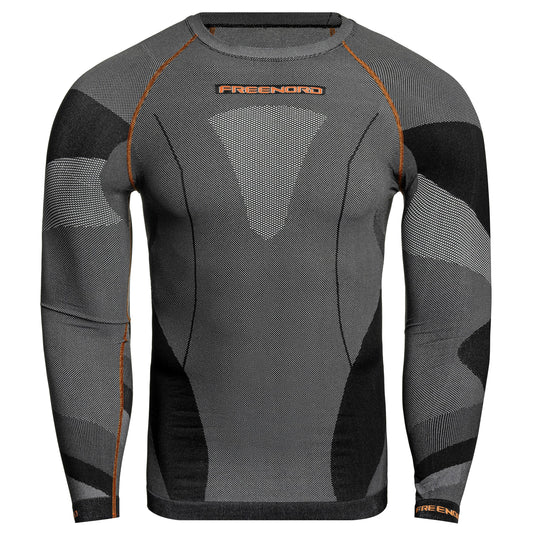 Koszulka termoaktywna FreeNord DryTech Long Sleeve - Black/Orange