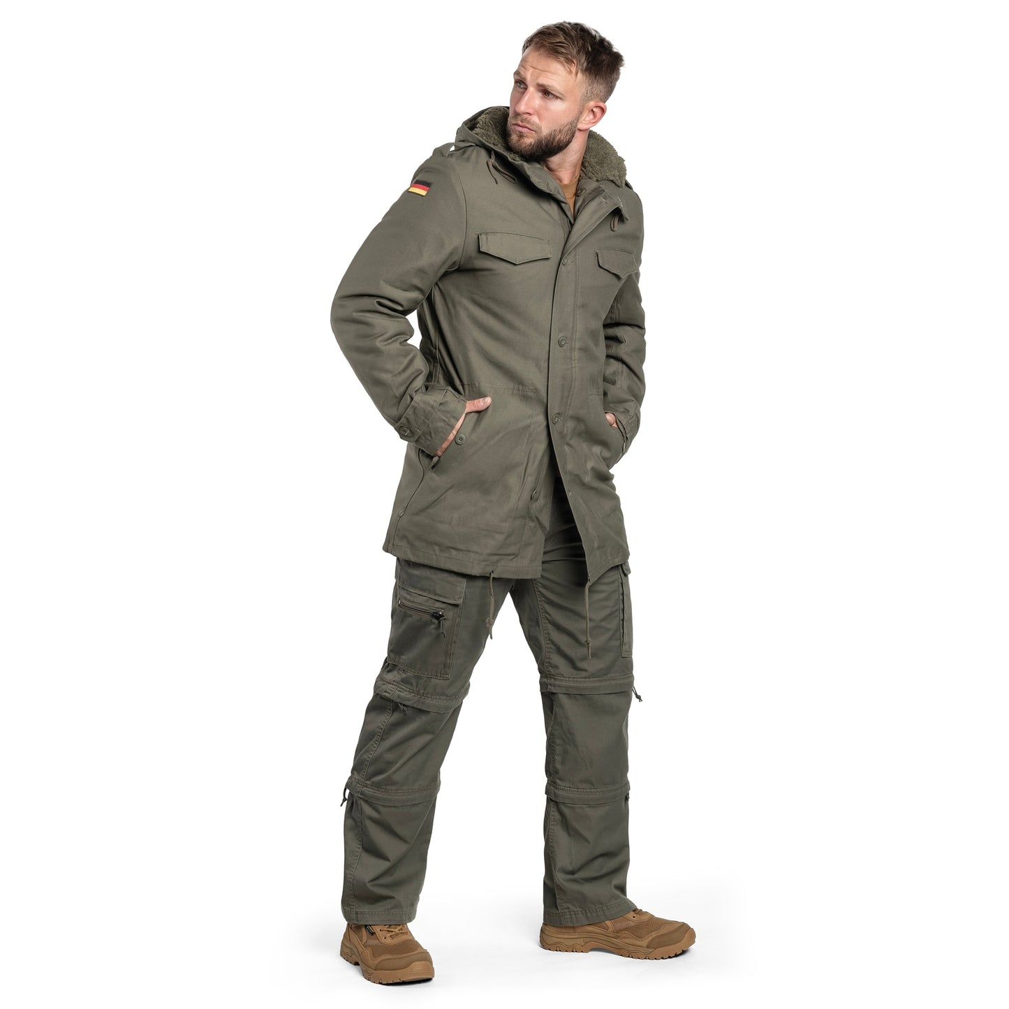 Kurtka Brandit BW Parka Flag - Olive