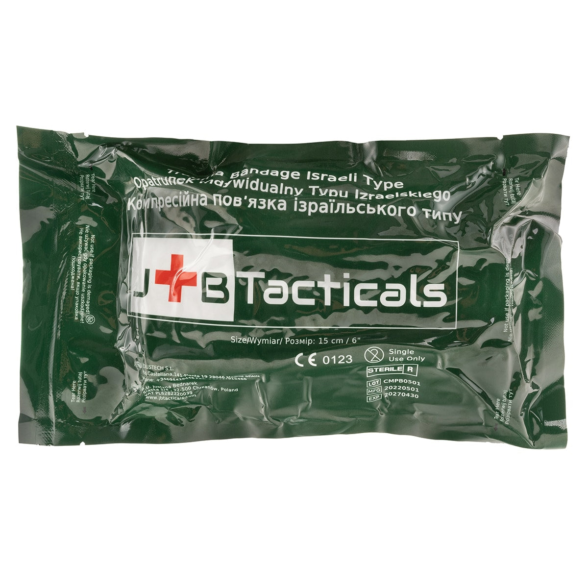 Opatrunek indywidualny JB Tacticals Typ Izraelski 15 cm