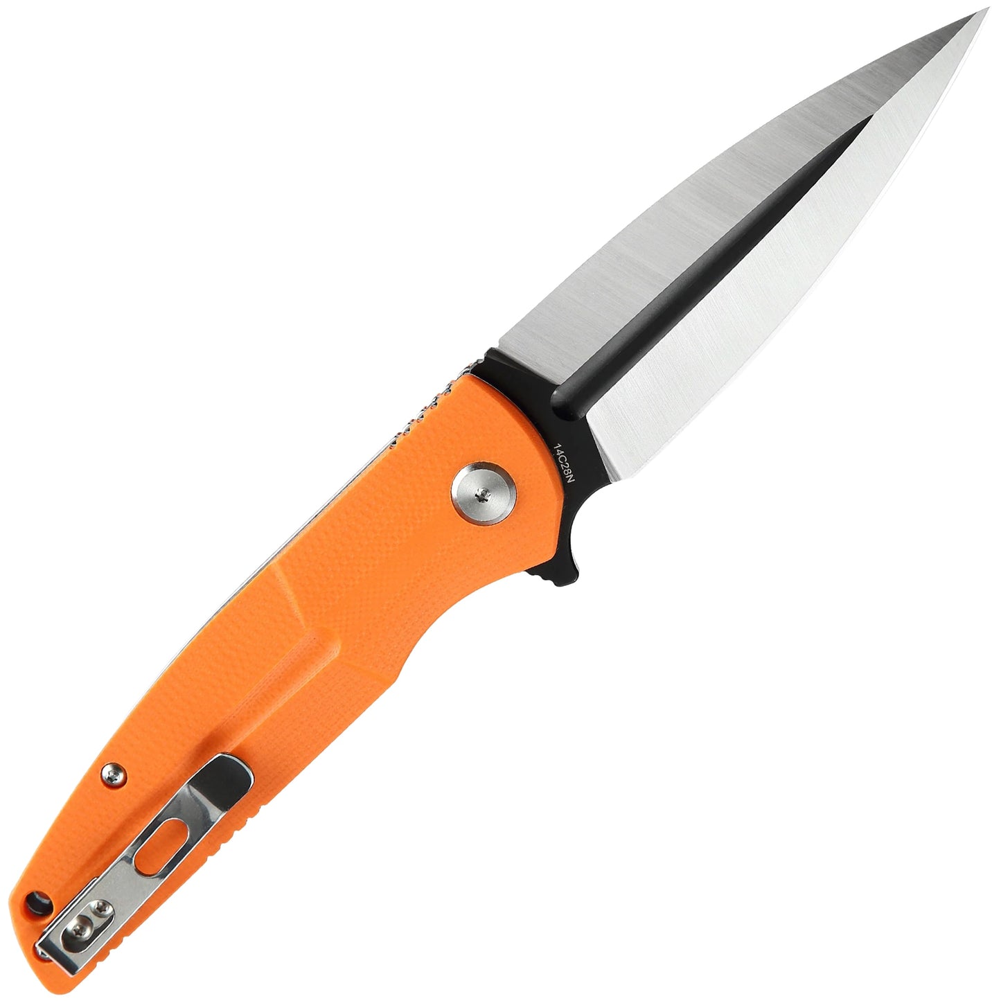 Nóż składany Bestech Knives Fin Satin/Blackwash - Orange