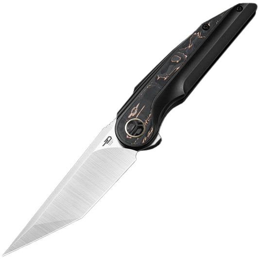 Nóż składany Bestech Knives Blind Fury - Satin/Black Bronzed Titanium Copper Carbon Fiber