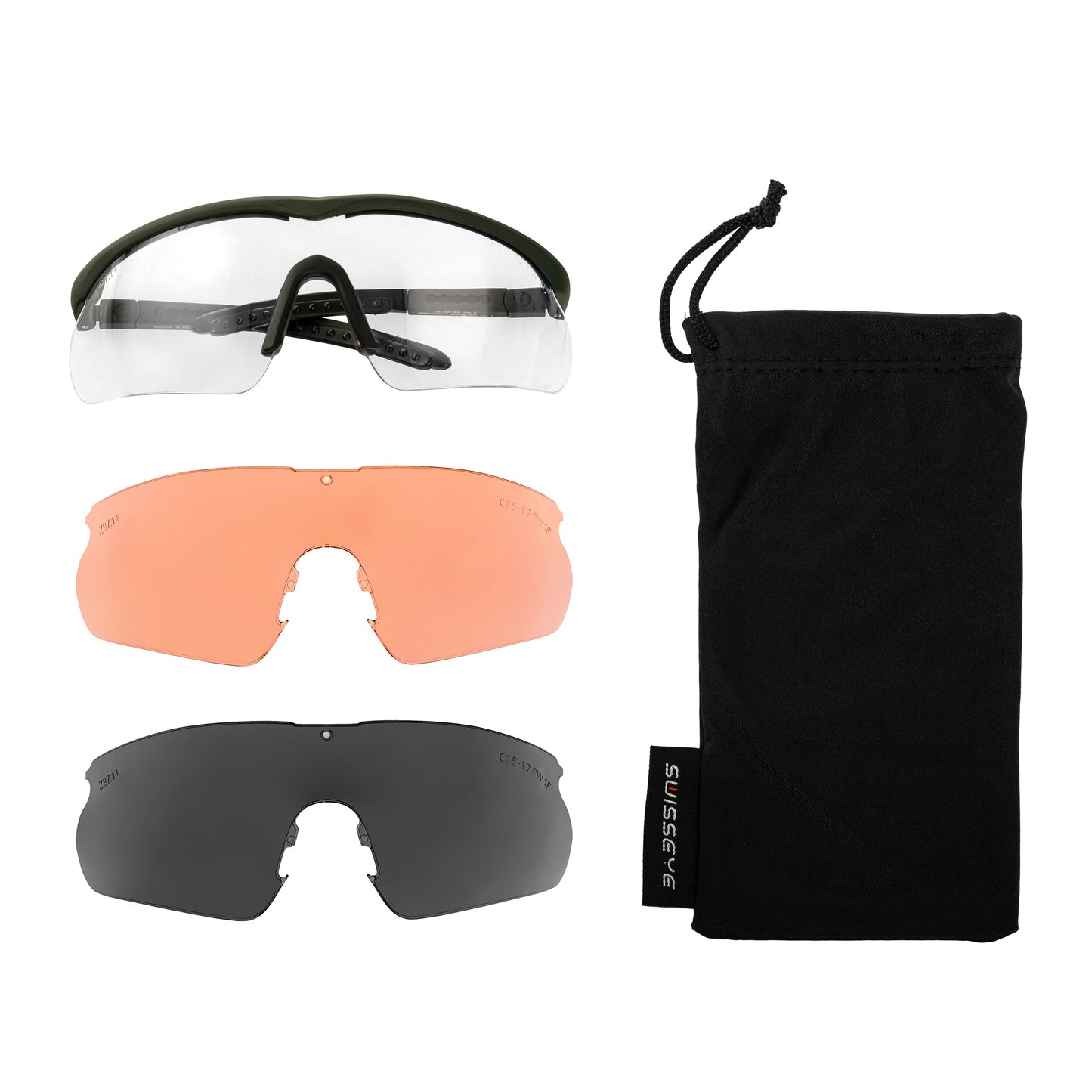 Okulary taktyczne Swiss Eye Raptor - Olive