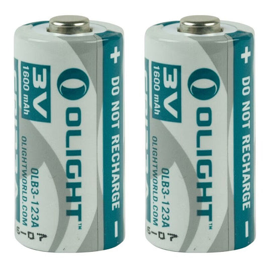 Bateria Olight 3V CR123A Li-Fe 1600 mAh - 2 szt.