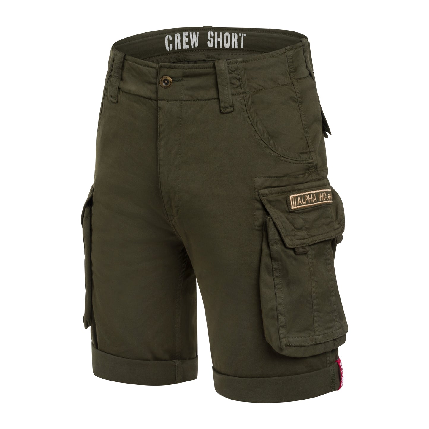 Szorty Alpha Industries Crew Short - Dark Olive