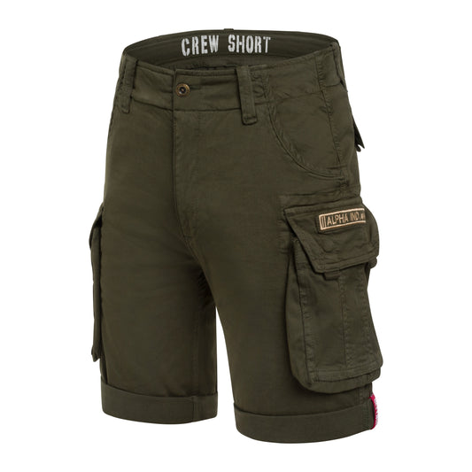 Szorty Alpha Industries Crew Short - Dark Olive