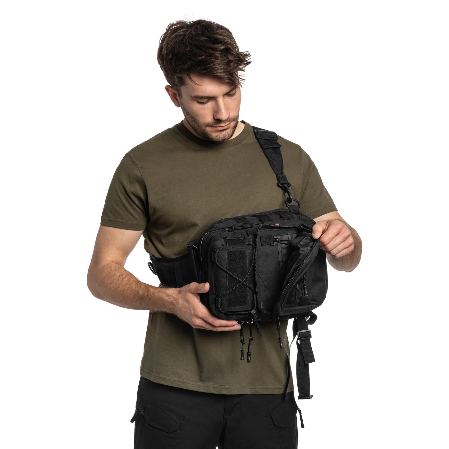 Torba na ramię Badger Outdoor Sling Tactical Large - Black