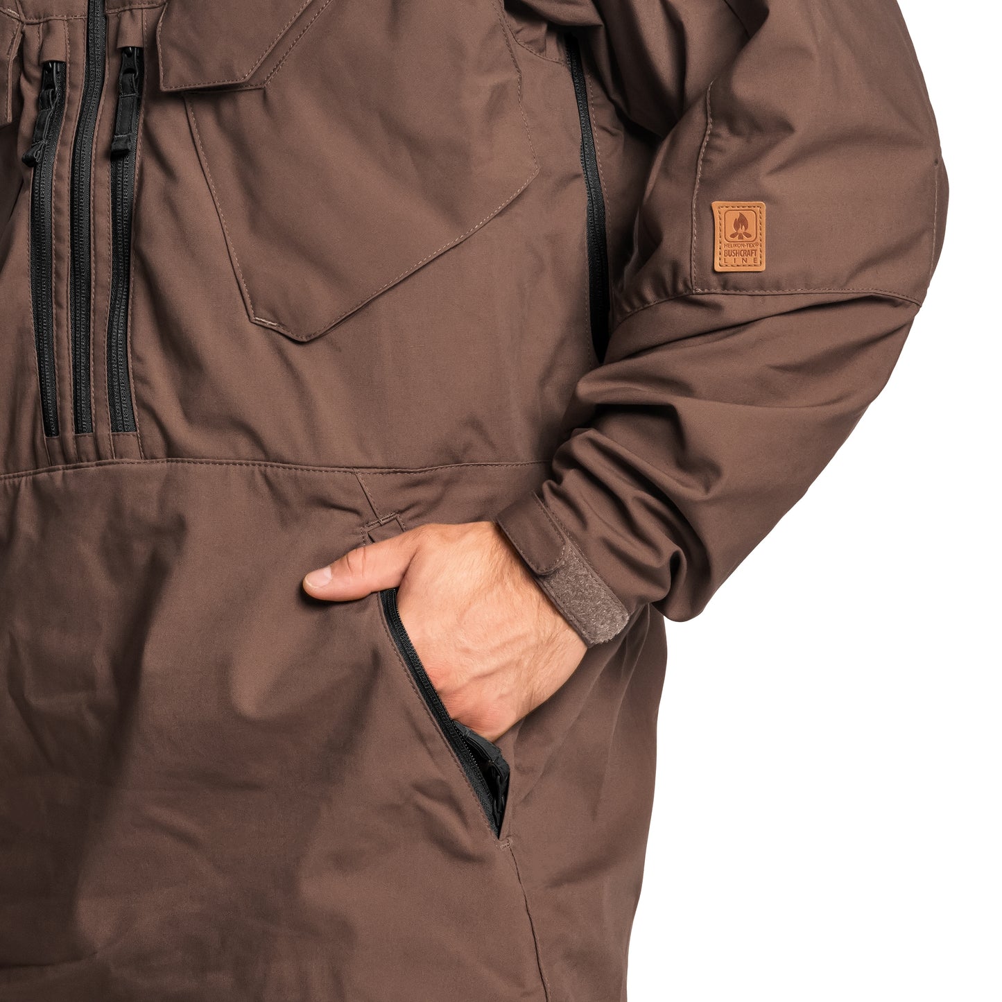 Kurtka Helikon Pilgrim Anorak - Earth Brown/Black