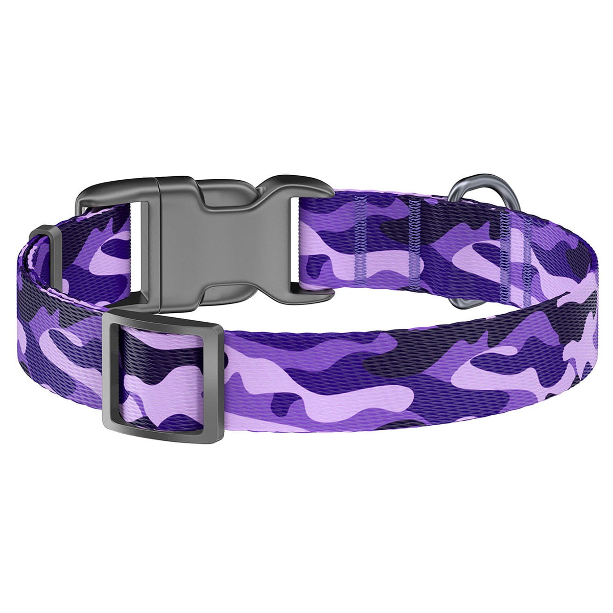 Obroża dla psa WauDog 25 mm - Purple Camo