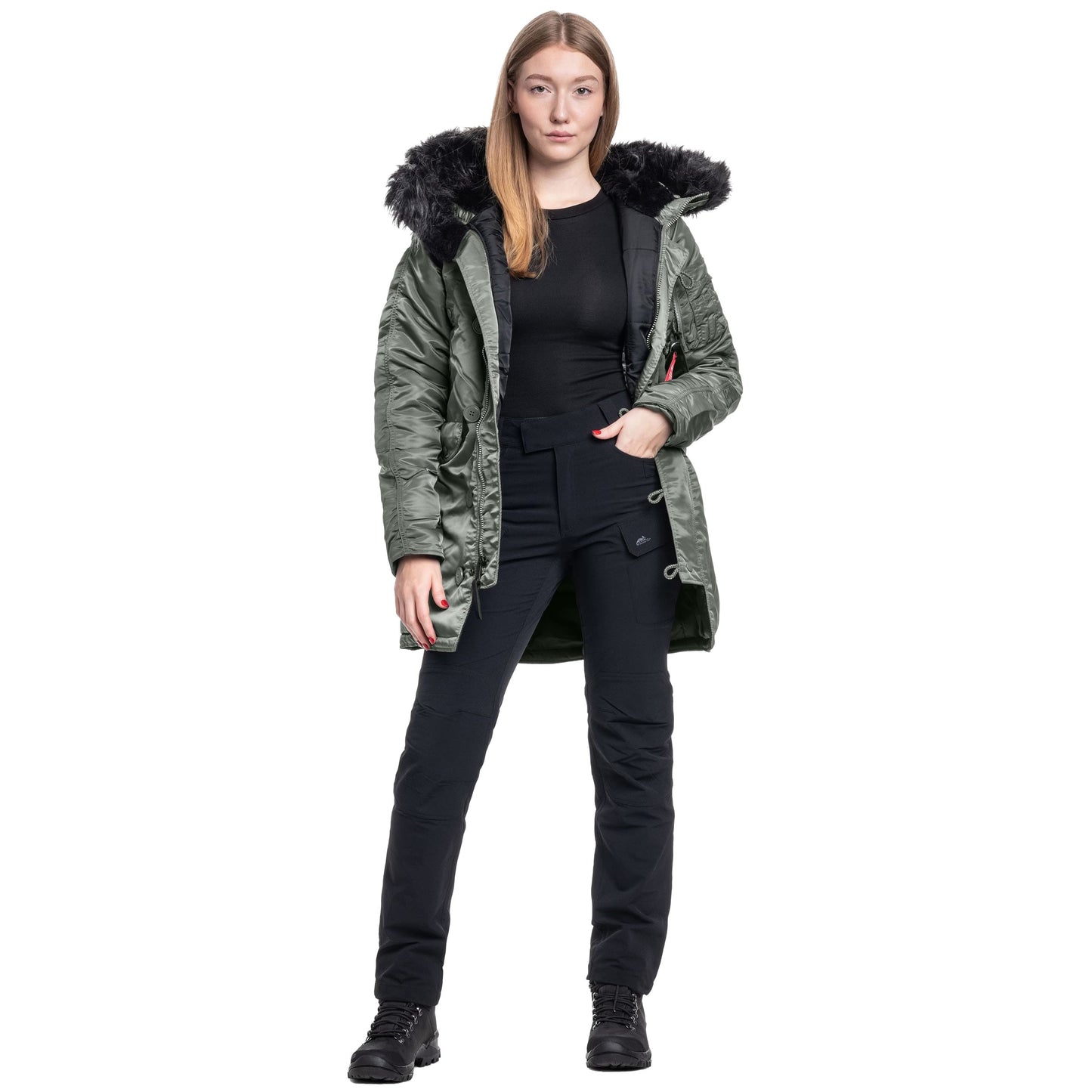Kurtka damska Alpha Industries N3B VF 59 - Vintage Green/Black