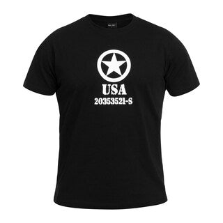 Koszulka T-Shirt Mil-Tec Allied Star - Black