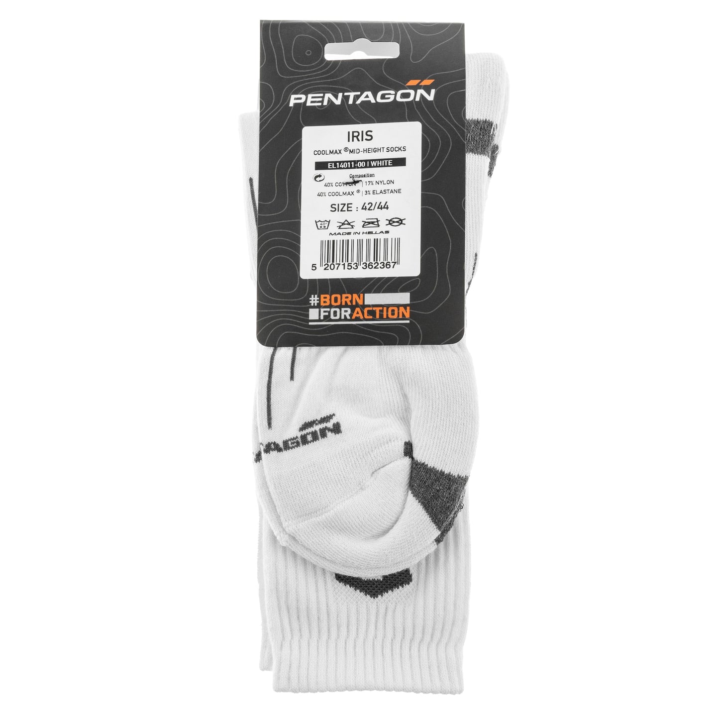 Skarpety Pentagon Iris Coolmax - White