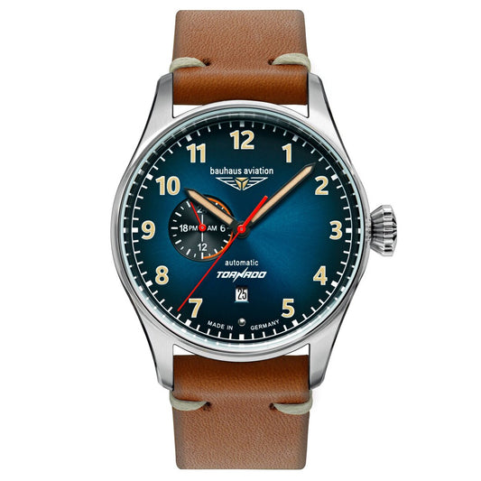 Zegarek Bauhaus Aviation Tornado Automatik 27643 - Blue