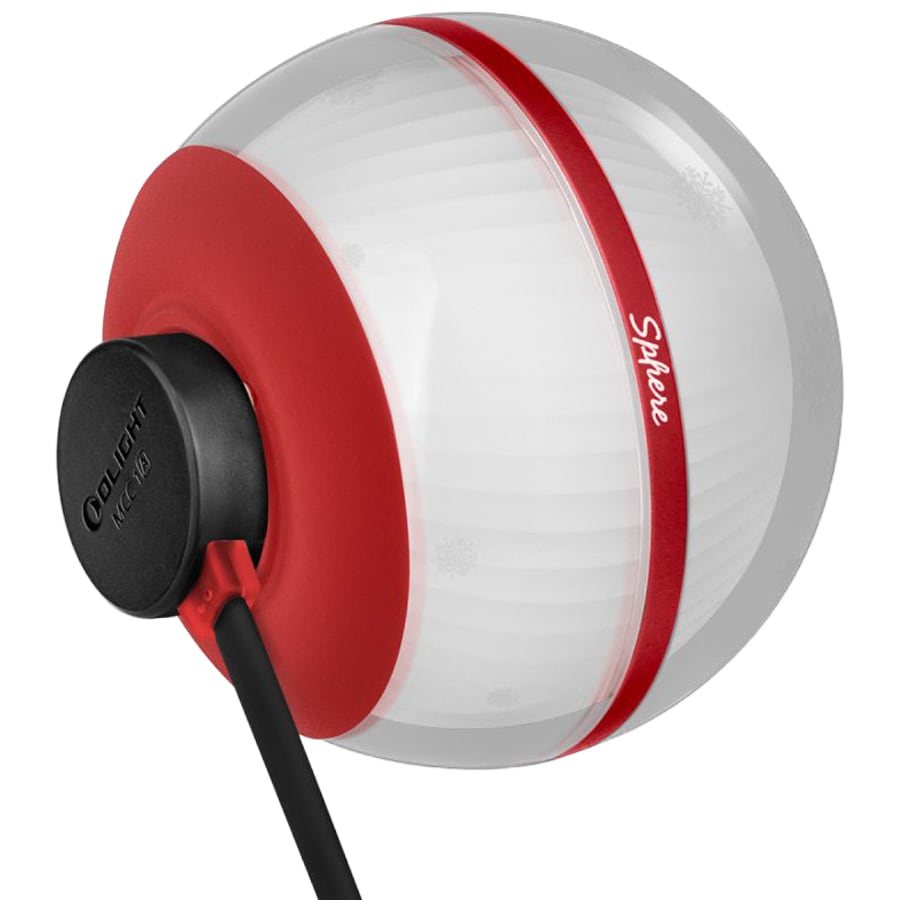 Lampa Olight Sphere Snowflake Red - 75 lumenów
