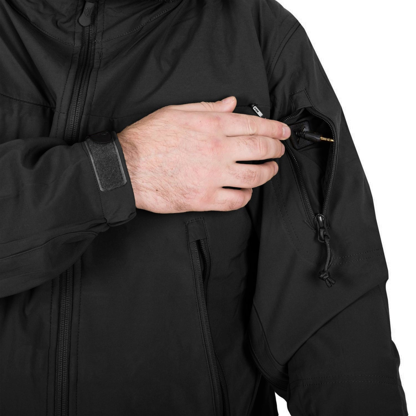 Kurtka Helikon Cougar Softshell Windblocker QSA HID - Black