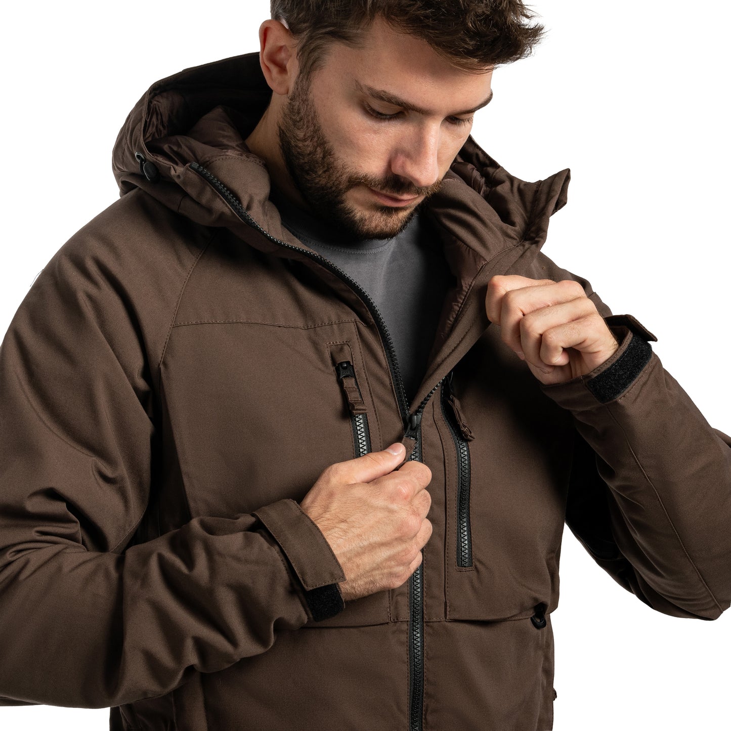 Kurtka Helikon Winter Yukon Duracanvas - Earth Brown